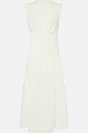 Khaite Maxikleid Wes aus Baumwollpopeline