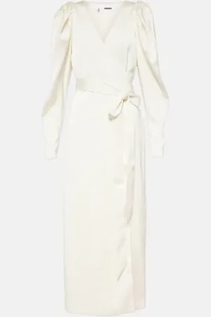 ROTATE Wickelkleid aus Satin
