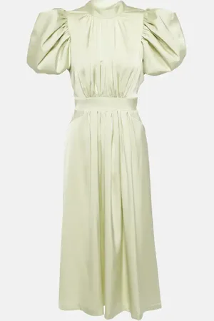 ROTATE Midikleid aus Satin