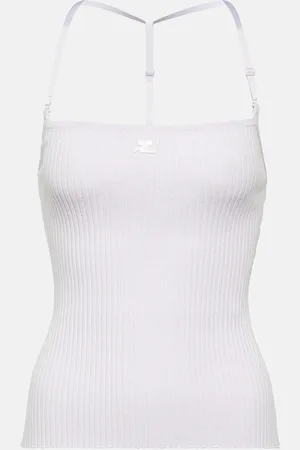 Courrèges Courrèges Top aus Rippstrick