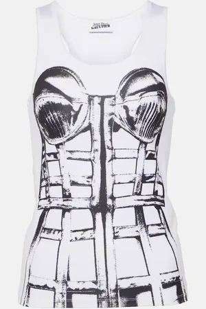 Jean Paul Gaultier Bedrucktes Top Cage