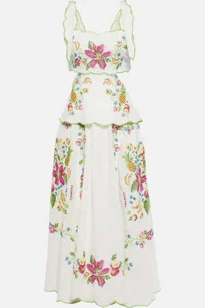 Farm Rio Besticktes Midikleid Tropical Romance