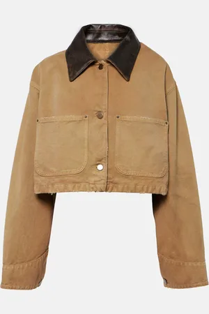 Prada Cropped-Jacke aus Baumwoll-Canvas