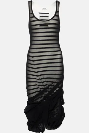 Jean Paul Gaultier Midikleid mit Tüll