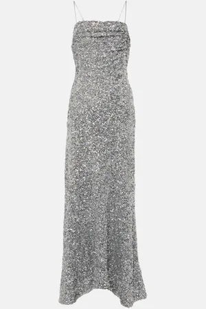 Ganni Slipdress mit Pailletten