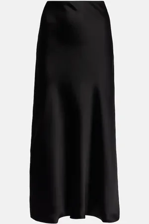 Norma Kamali High-Rise-Maxirock aus Satin
