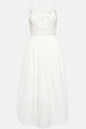 ULLA JOHNSON Midikleid Cowrie aus Baumwolle