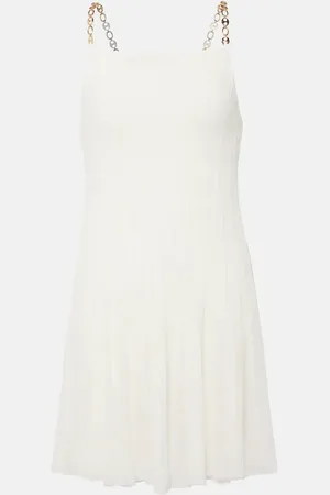 Paco rabanne Verziertes Minikleid aus einem Seidengemisch