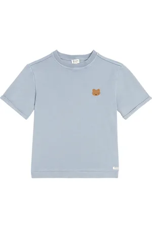 Donsje Besticktes T-Shirt Jarne aus Baumwolle