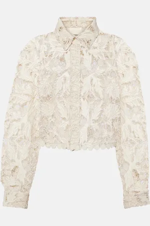 Isabel Marant Cropped-Bluse aus Guipure-Spitze