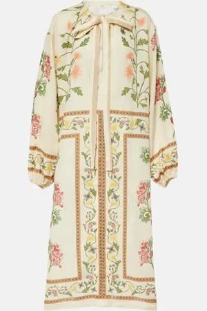 Agua by Agua Bendita Kaftan Zircon Bisutería aus Leinen