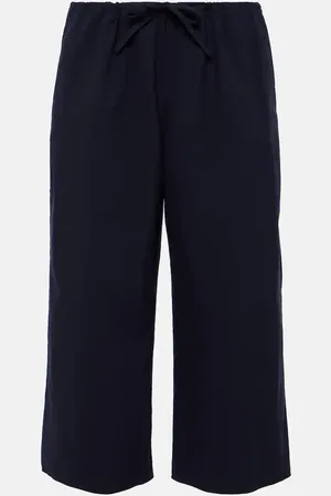 The Row Weite Cropped-Hose Jubin aus Popeline