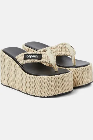 COPERNI Plateausandalen aus Raffiabast