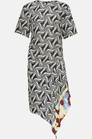 DRIES VAN NOTEN Bedrucktes Midikleid