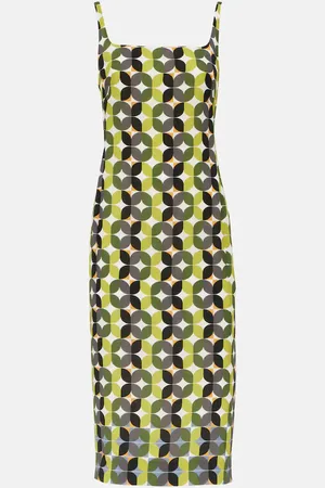 DRIES VAN NOTEN Bedrucktes Midikleid aus Crêpe