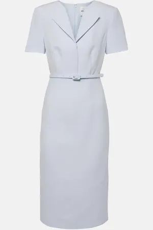 Roland Mouret Midikleid aus Wolle und Seide
