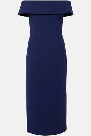 Rebecca Vallance Off-Shoulder-Midikleid Amore aus Crêpe