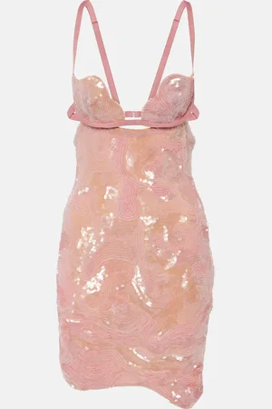 Nensi Dojaka Minikleid Heartbeat mit Pailletten