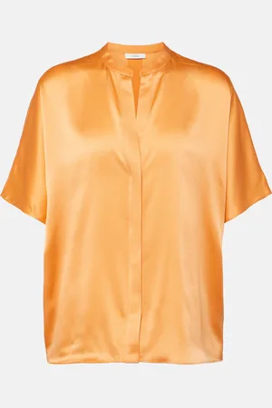 Vince Bluse aus Seidensatin