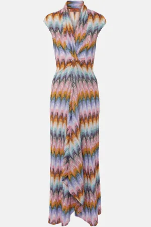 Missoni Maxikleid aus Häkelstrick