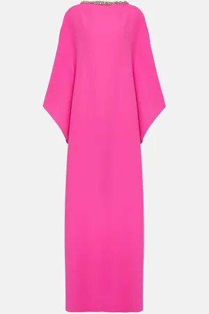 Safiyaa Verzierte Robe Amarella aus Crêpe