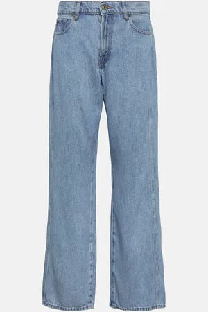 7 for all Mankind High-Rise Straight Jeans Tess