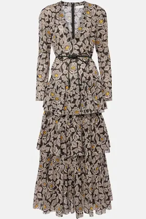 ZIMMERMANN Bedrucktes Midikleid Ottie aus Baumwolle