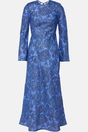 ZIMMERMANN Maxikleid Ottie Bias aus Leinen