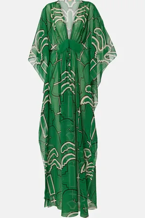 JOHANNA ORTIZ Bedrucktes Maxikleid aus Georgette