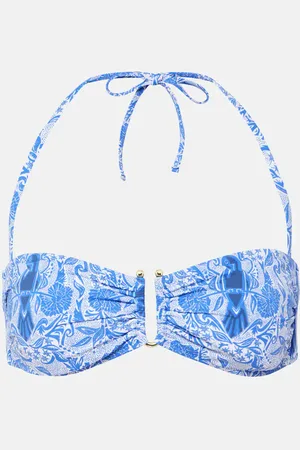 Heidi Klein Bedrucktes Bikini-Oberteil Lake Como