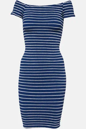 Hunza G Off-Shoulder-Midikleid Grace