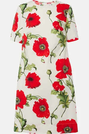 Oscar de la Renta Minikleid aus einem Baumwollgemisch