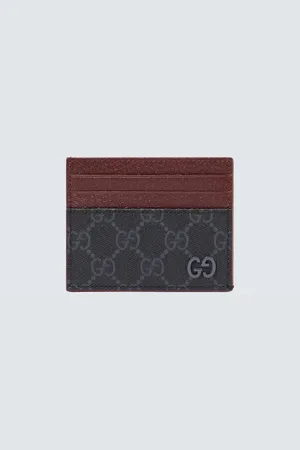 Gucci Kartenetui GG aus Canvas und Leder