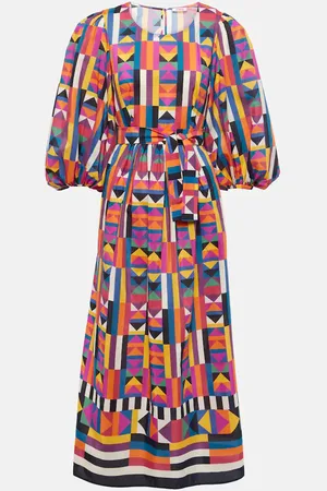 ERES Midikleid Multiple aus Baumwolle und Seide