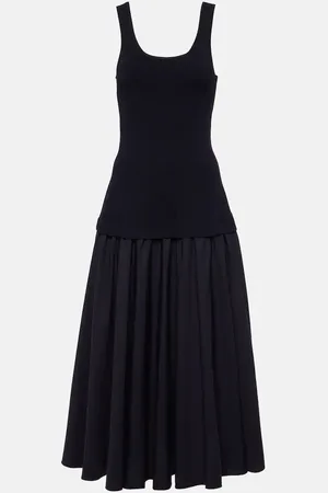 Simkhai Midikleid Silas aus einem Baumwollgemisch