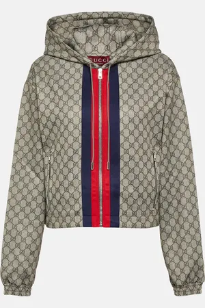 Gucci Jacke GG Web Stripe aus Jersey