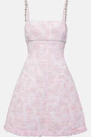 Oscar de la Renta Verziertes Minikleid aus Tweed