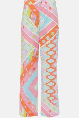 Puccini Gerade Mid-Rise-Hose Vivara aus Baumwolle