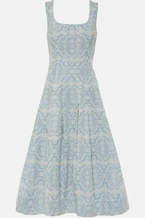 VERONICA BEARD Bedrucktes Midikleid Jolie aus Baumwolle
