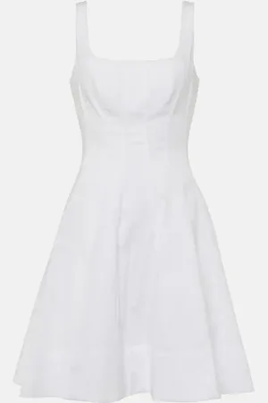 Staud Minikleid Wells aus Baumwollpopeline