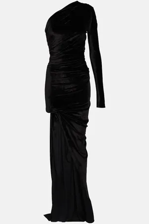 Balenciaga One-Shoulder-Robe aus Samt