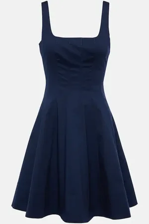 Staud Minikleid Wells aus Baumwollpopeline