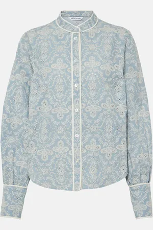 VERONICA BEARD Bluse Thorp aus Baumwolle