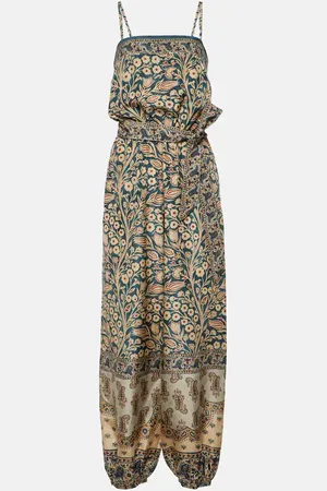 Loro Piana Bedruckter Jumpsuit Hede aus Seide