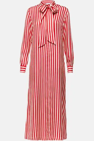 Max Mara Maxikleid Faesite aus Seiden-Twill