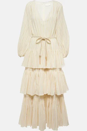 ZIMMERMANN Midikleid Waverly Tiered aus einem Baumwollgemisch