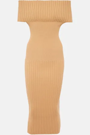 Sportmax Off-Shoulder-Midikleid