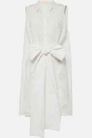 Erdem Besticktes Minikleid aus einem Baumwollgemisch