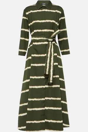 Max Mara Midikleid Olanda aus Baumwolle