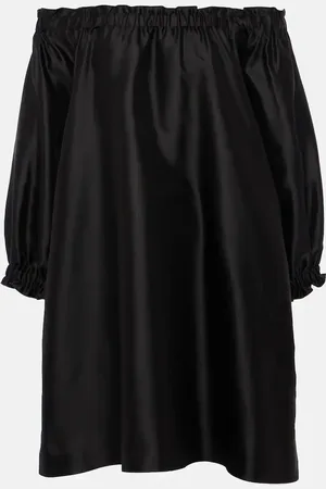 Max Mara Minikleid Lepre aus Seide und Baumwolle